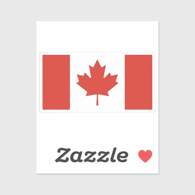 Flag of Canada custom-cut  (Sheet)