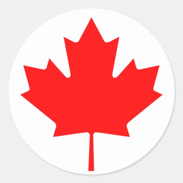 Flag of Canada - Drapeau du Canada Classic Round Sticker (Front)