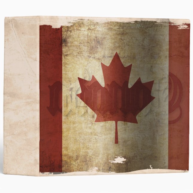 Flag of Canada / Grunge... Binder (Front/Spine)