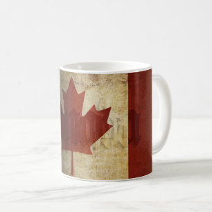 Flag of Canada / Grunge... Coffee Mug