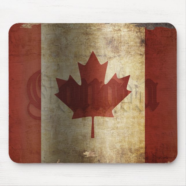Flag of Canada / Grunge... Mouse Pad (Front)