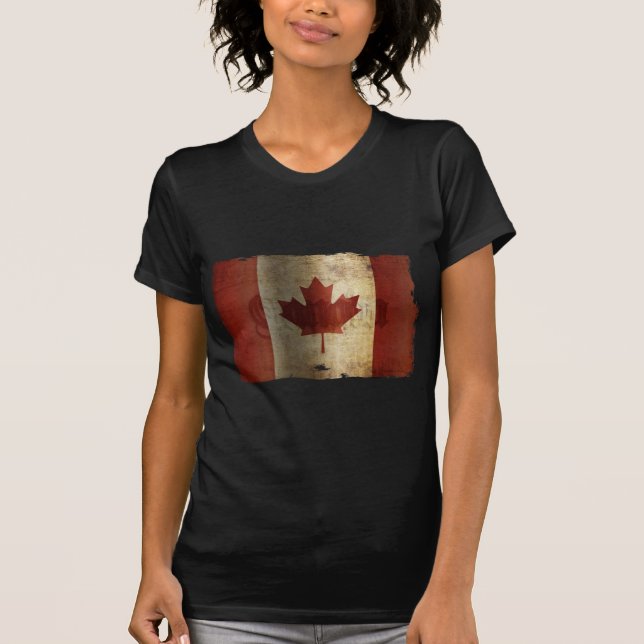 Flag of Canada / Grunge... T-Shirt (Front)