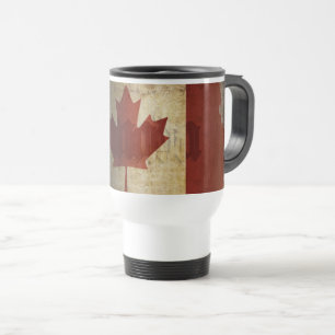 Flag of Canada / Grunge... Travel Mug