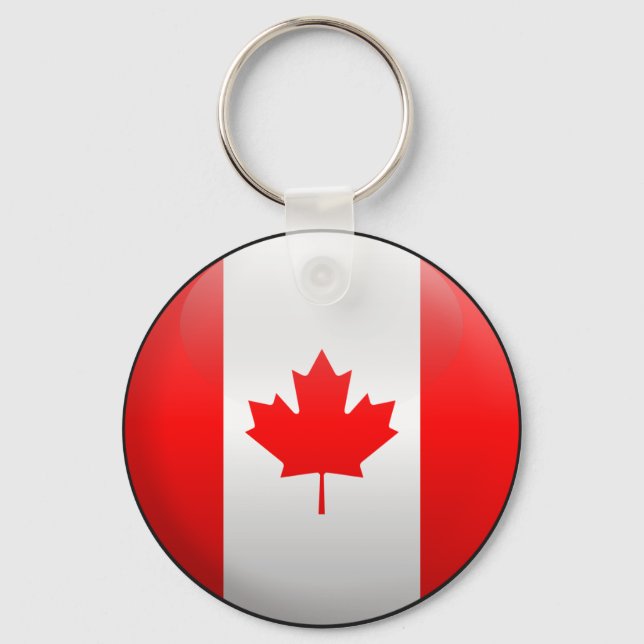 Flag of Canada Keychain (Front)