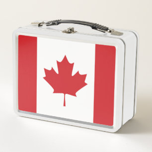Flag of Canada Metal Lunch Box