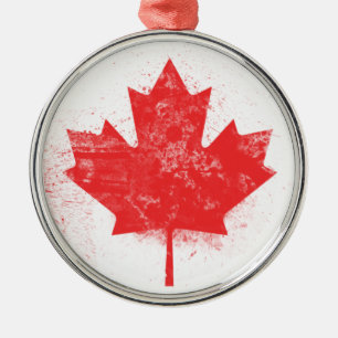 Flag of Canada Metal Ornament