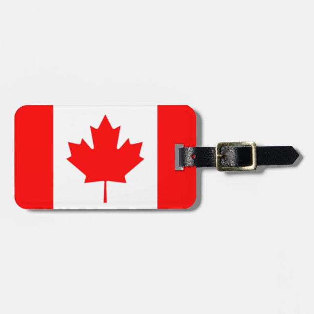 Flag of Canada Personal Easy ID Luggage Tag (Front Horizontal)