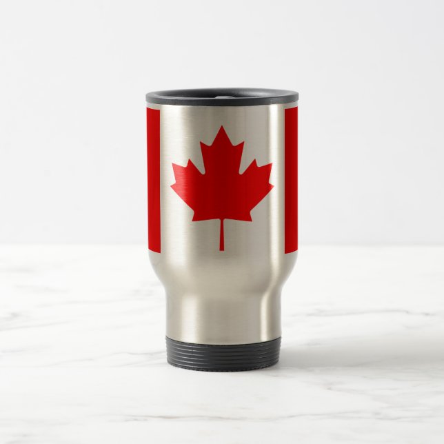 Flag of Canada Travel Mug (Center)