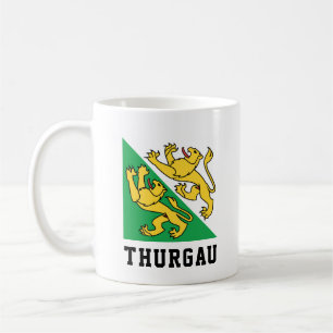 Flag of Canton Thurgau, Switzerland Coffee Mug