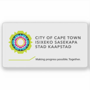 Flag of Cape Town, the Republic of South Africa
