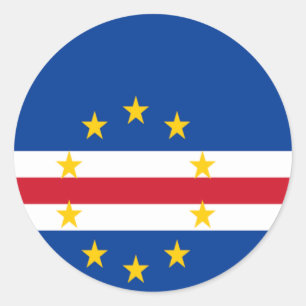 Flag of Cape Verde Classic Round Sticker