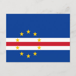 Flag of Cape Verde Postcard