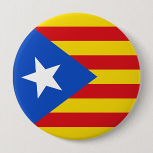 Flag of Catalonia 4 Inch Round Button