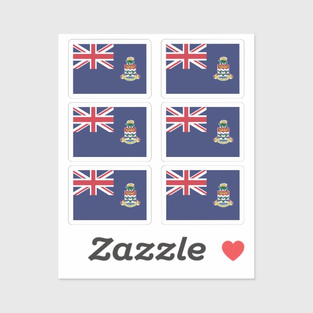 Flag of Cayman Islands Collection pack of 6 (Sheet)