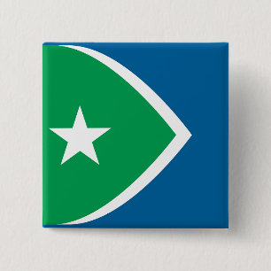 Flag of Cedar Rapids, Iowa 2 Inch Square Button
