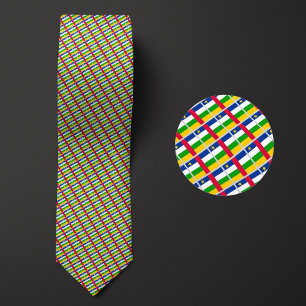 Flag of Central African Republic Pattern Tie
