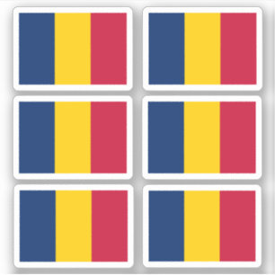 Flag of Chad - a collection Sticker