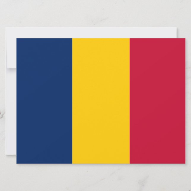 Flag of Chad (African Country) Card (Front)