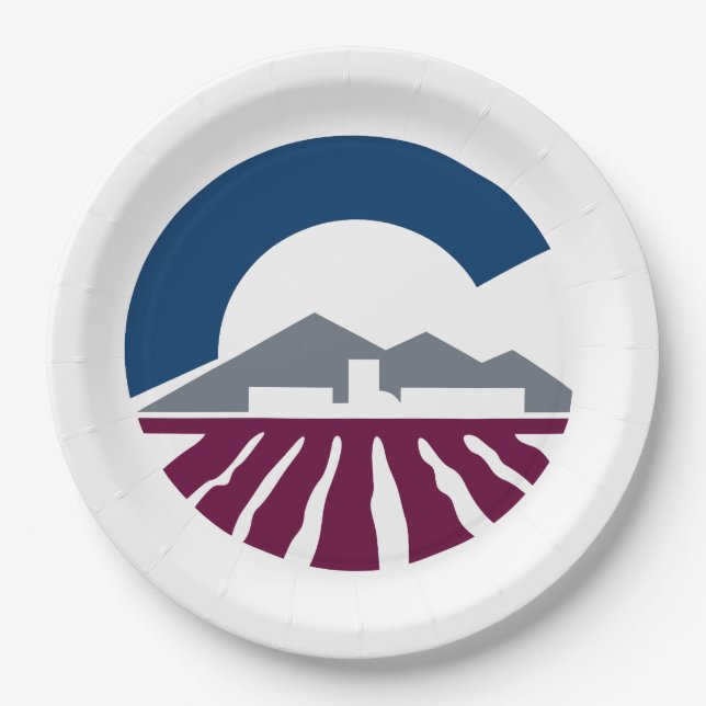 Flag of Chandler, Arizona Paper Plate (Front)