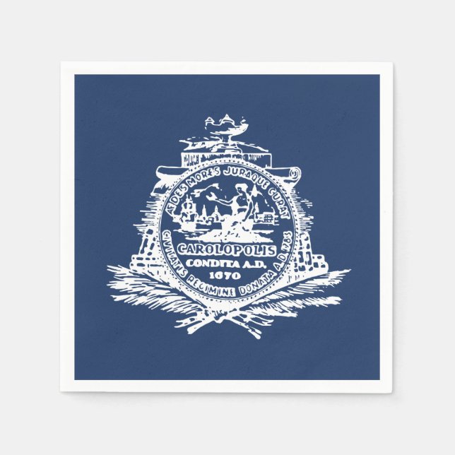 Flag of Charleston, South Carolina Napkins (Front)