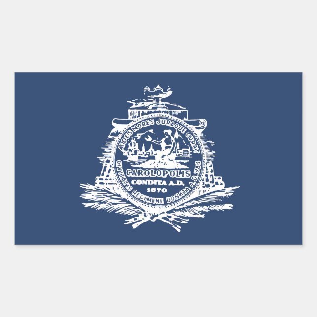 Flag of Charleston, South Carolina Sticker (Front)