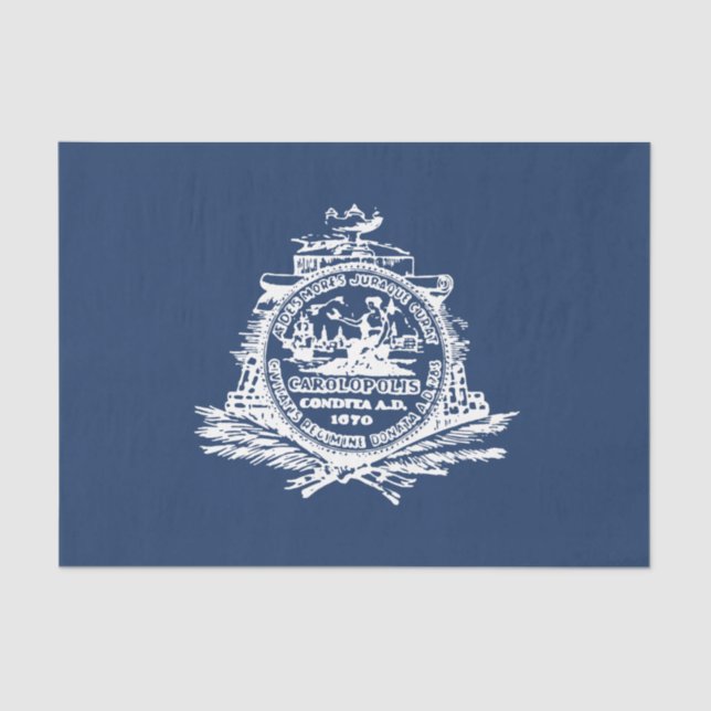 Flag of Charleston (South Carolina) Tissue Paper (Front)