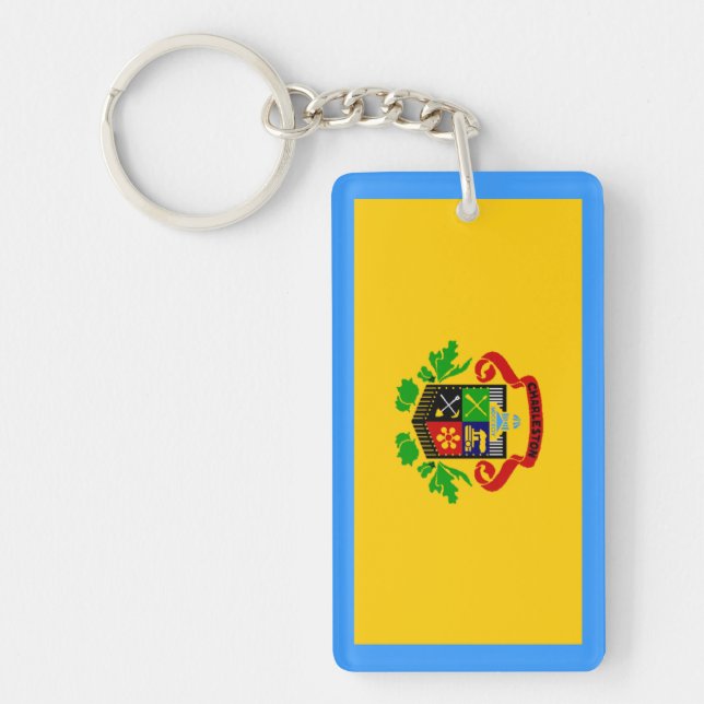 Flag of Charleston, West Virginia Keychain (Front)