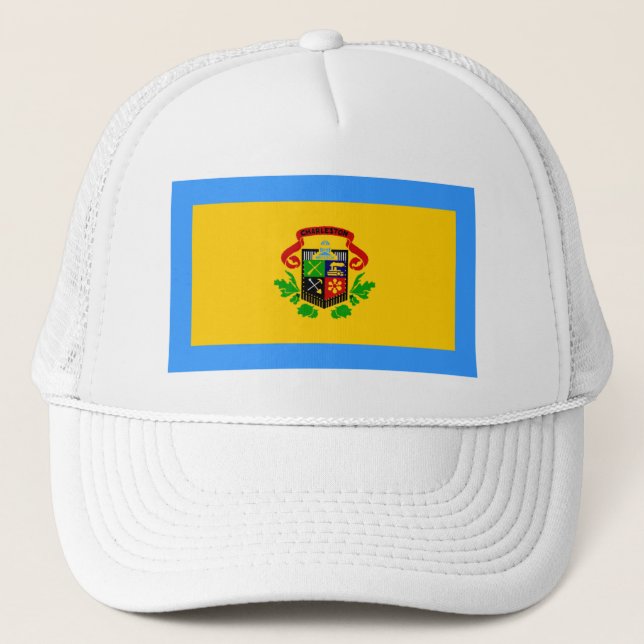 Flag of Charleston, West Virginia Trucker Hat (Front)