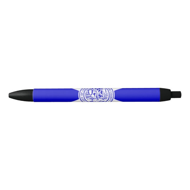 Flag of Charlotte, North Carolina Black Ink Pen (Front)