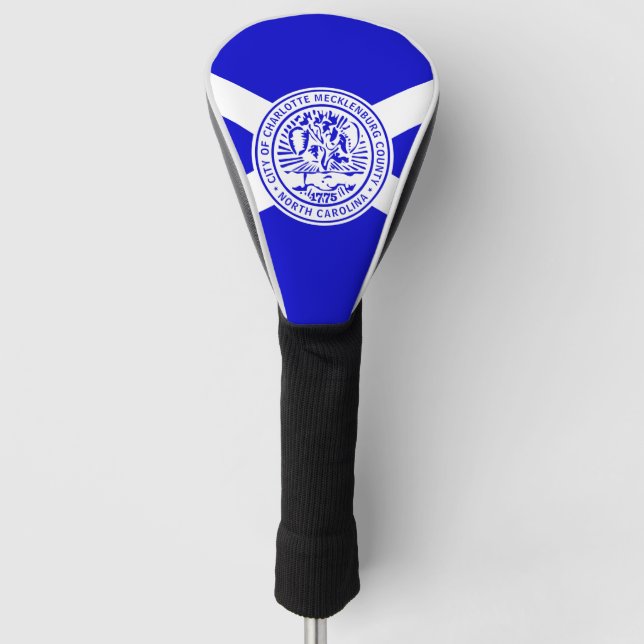 Flag of Charlotte, North Carolina  Golf Head Cover (Front)
