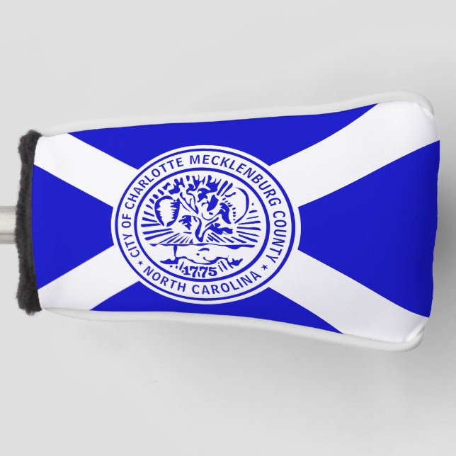 Flag of Charlotte, North Carolina  Golf Head Cover (Front)