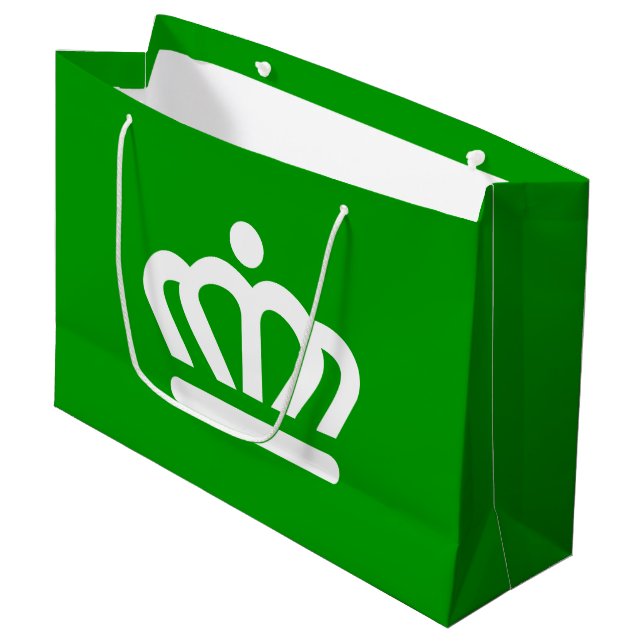 Flag of Charlotte, North Carolina Large Gift Bag (Front Angled)
