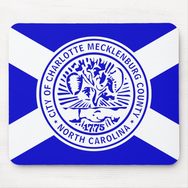 Flag of Charlotte, North Carolina Mouse Pad (Front)