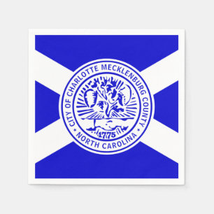 Flag of Charlotte, North Carolina Napkin