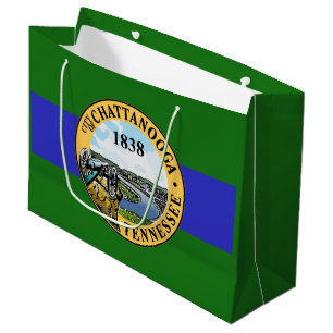 Flag of Chattanooga, Tennessee Large Gift Bag