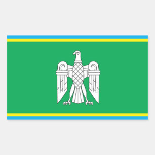 Flag of Chernivtsi Oblast, Ukraine Sticker