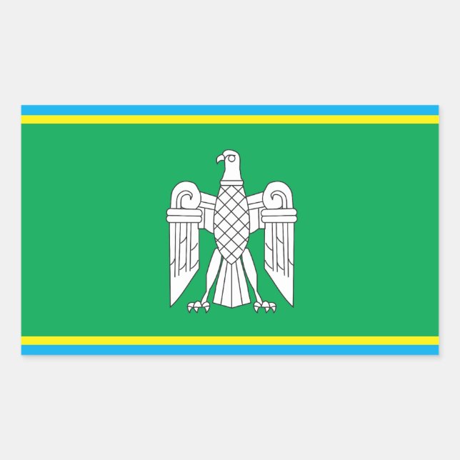Flag of Chernivtsi Oblast, Ukraine Sticker (Front)