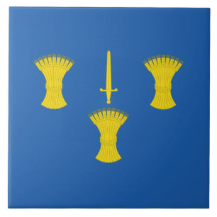 Flag of Cheshire (UK county) Ceramic Tile