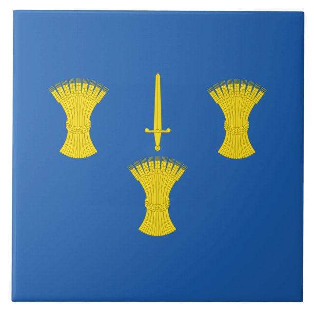 Flag of Cheshire (UK county) Ceramic Tile (Front)