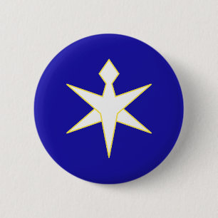 Flag of Chiba Prefecture, Japan 2 Inch Round Button