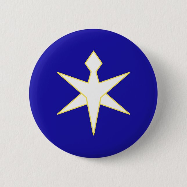Flag of Chiba Prefecture, Japan 2 Inch Round Button (Front)