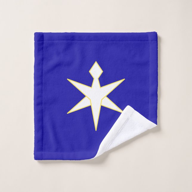 Flag of Chiba Prefecture, Japan Wash Cloth (Wash Cloth)