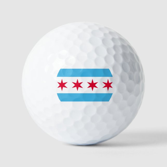 Flag of Chicago Golf Balls (Front)