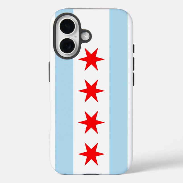 Flag of Chicago, Illinois  Case-Mate iPhone Case (Back)