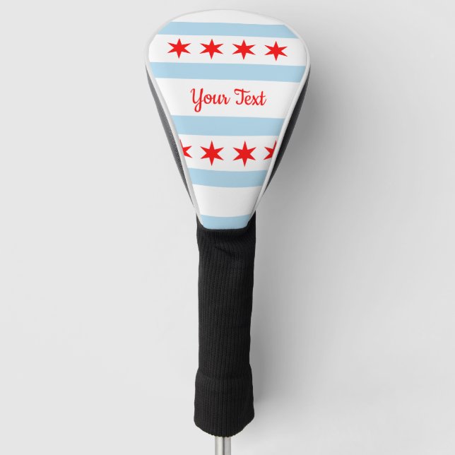 Flag of Chicago, Illinois Golf Head Cover (Front)