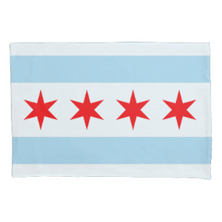 Flag of Chicago, Illinois Pillowcase