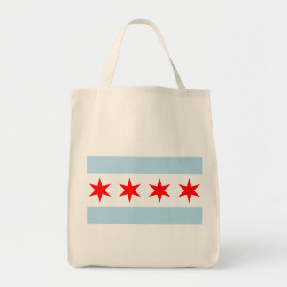 Flag of Chicago, Illinois  Tote Bag