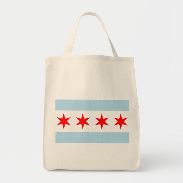 Flag of Chicago, Illinois  Tote Bag (Front)