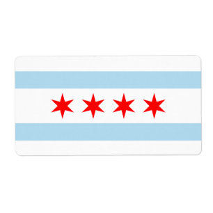 Flag of Chicago Label