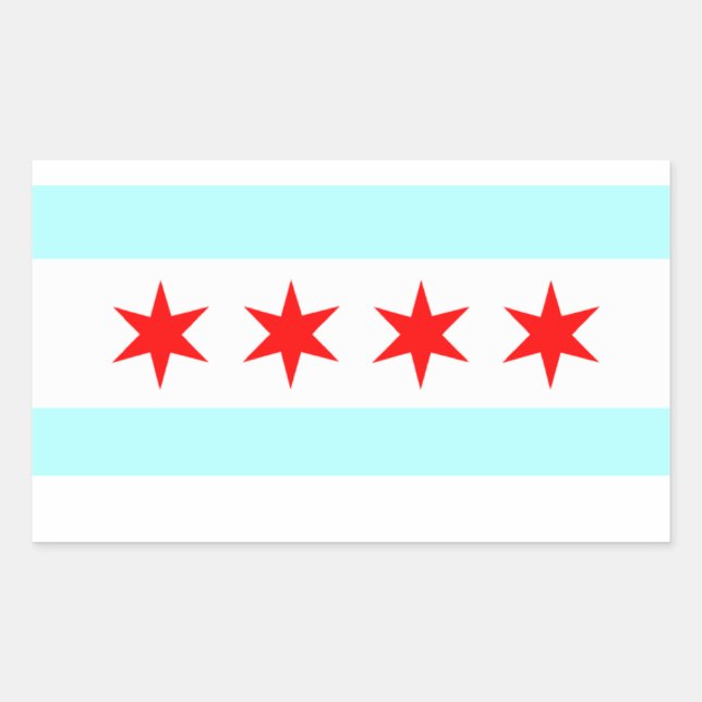 Flag of Chicago Sticker (Front)